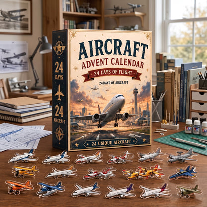 Aeroplane Advent Calendar 2026 – 24 Mini Plane Ornaments – image 3