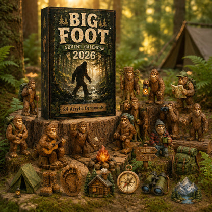 Bigfoot Camping Advent Calendar 2026 – 24 Outdoor Ornaments