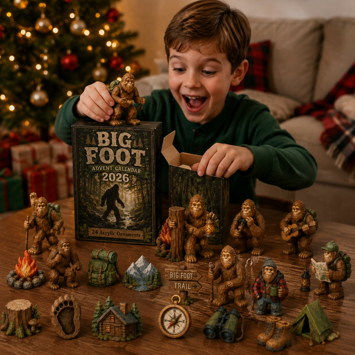 Bigfoot Camping Advent Calendar 2026 – 24 Outdoor Ornaments – image 3