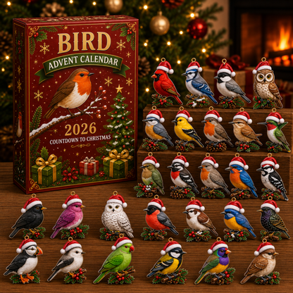 Bird Advent Calendar 2026 – 24 Christmas Bird Ornaments