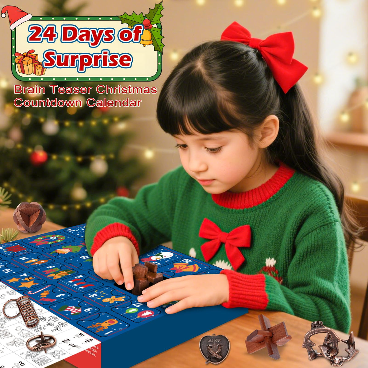 Brain Teaser Advent Calendar 2026 – 24 Puzzles for Kids & Adults – image 3