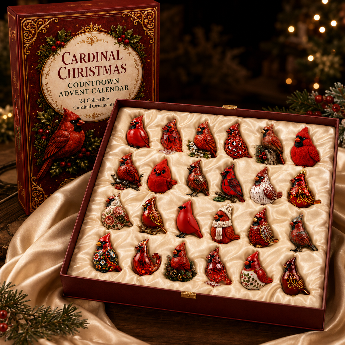 Cardinal Advent Calendar 2026 – 24 Red Cardinal Keepsakes