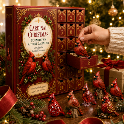 Cardinal Advent Calendar 2026 – 24 Red Cardinal Keepsakes – image 2