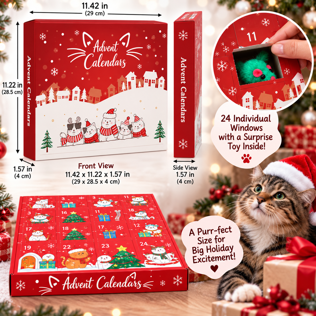 Cat Toy Advent Calendar 2026 – 24 Christmas Toys for Cats – image 5