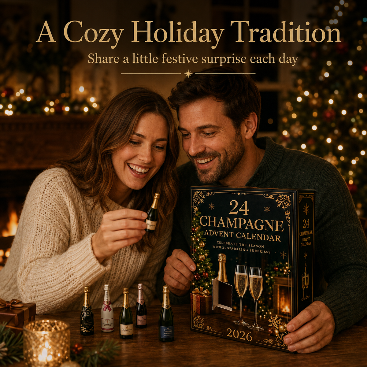 Champagne Advent Calendar 2026 – 24 Bottle Ornaments – image 2