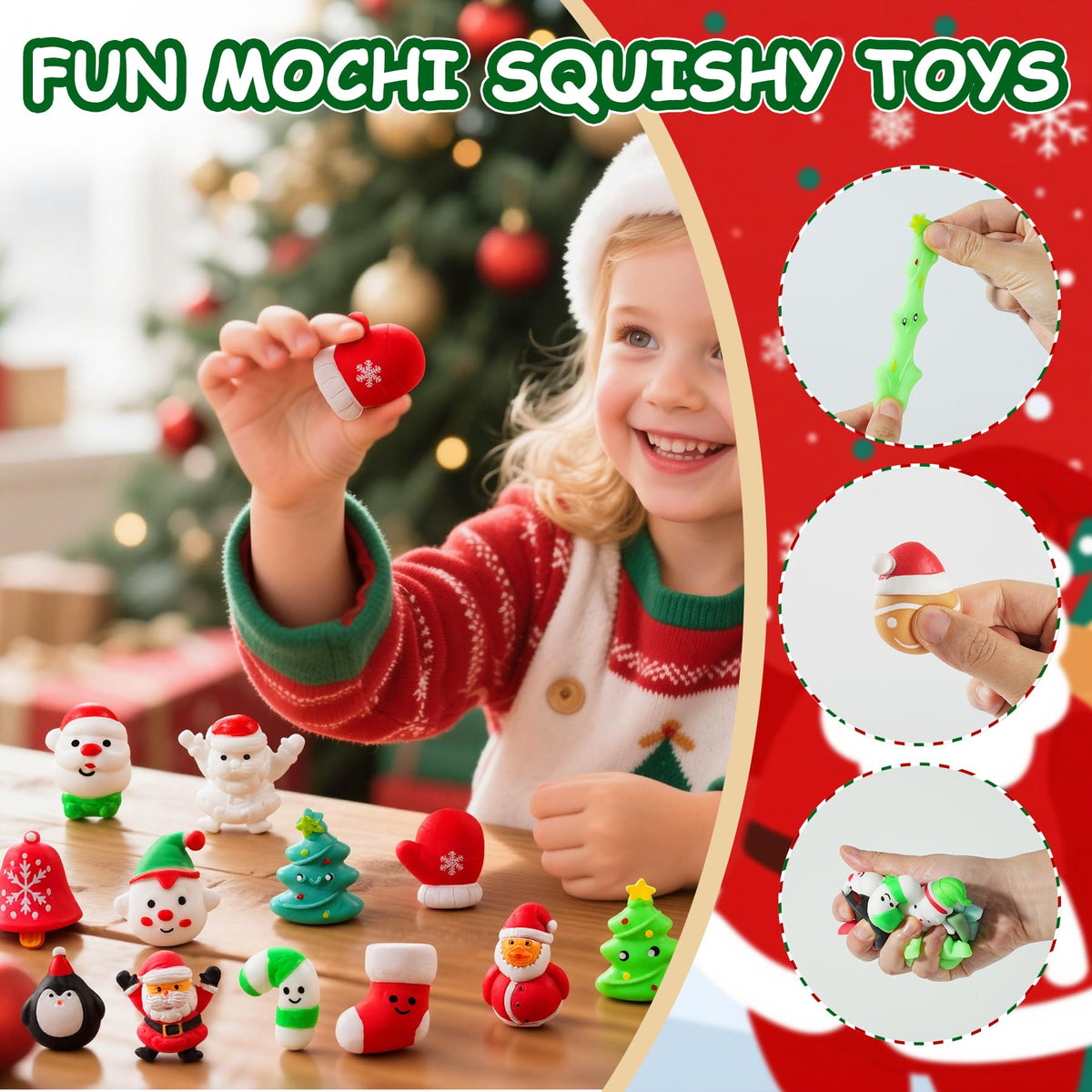 Christmas Squishy Advent Calendar 2026 – 24 Mochi Squishies – image 3