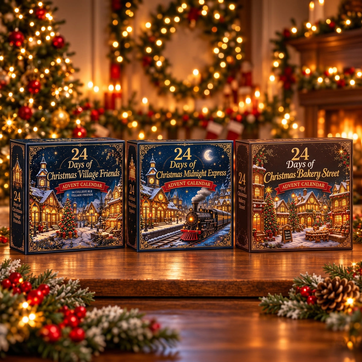 Christmas Village Advent Calendar 2026 – 24 Festive Ornaments – image 4