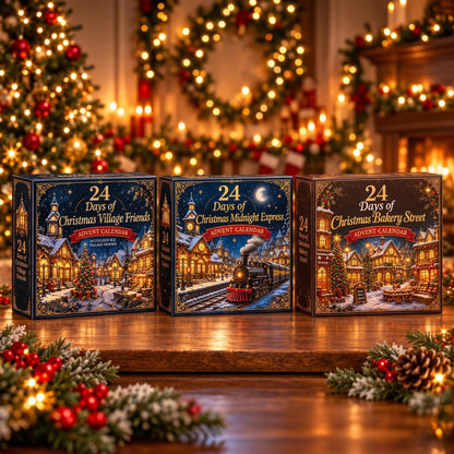 Christmas Village Advent Calendar 2026 – 24 Festive Ornaments – image 4
