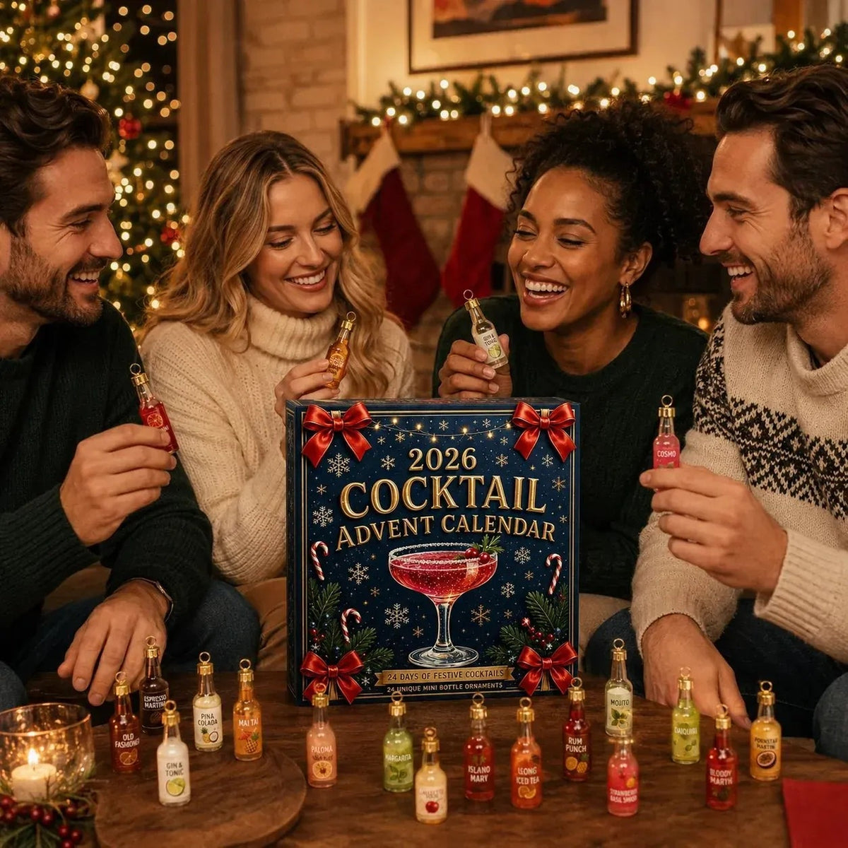 Cocktail Advent Calendar 2026 – 24 Mini Bottle Ornaments – image 2