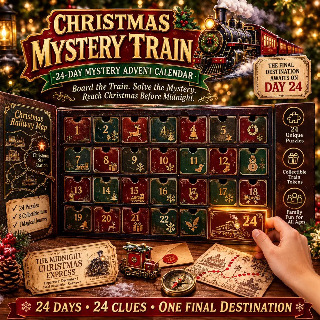 Detective Mystery Advent Calendar 2026 – 24 Clues & Puzzles – image 3
