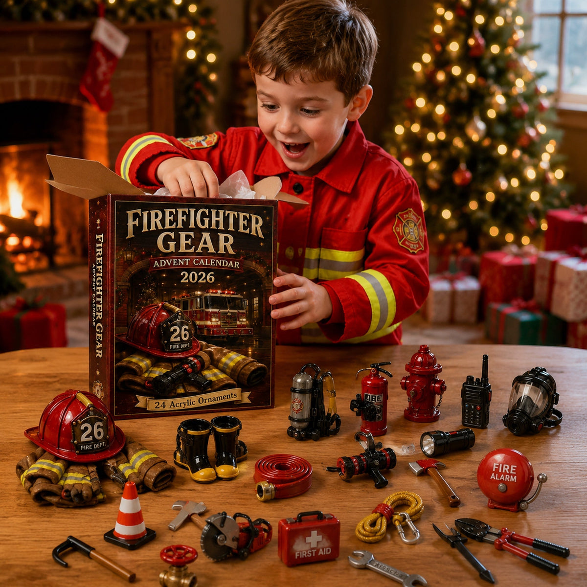 Firefighter Advent Calendar 2026 – 24 Fire & Rescue Ornaments – image 2