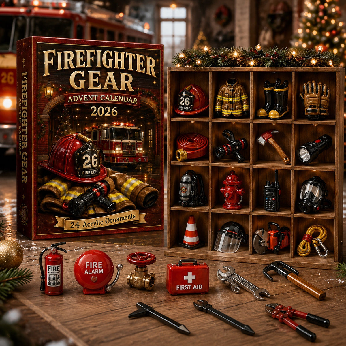 Firefighter Advent Calendar 2026 – 24 Fire & Rescue Ornaments – image 4