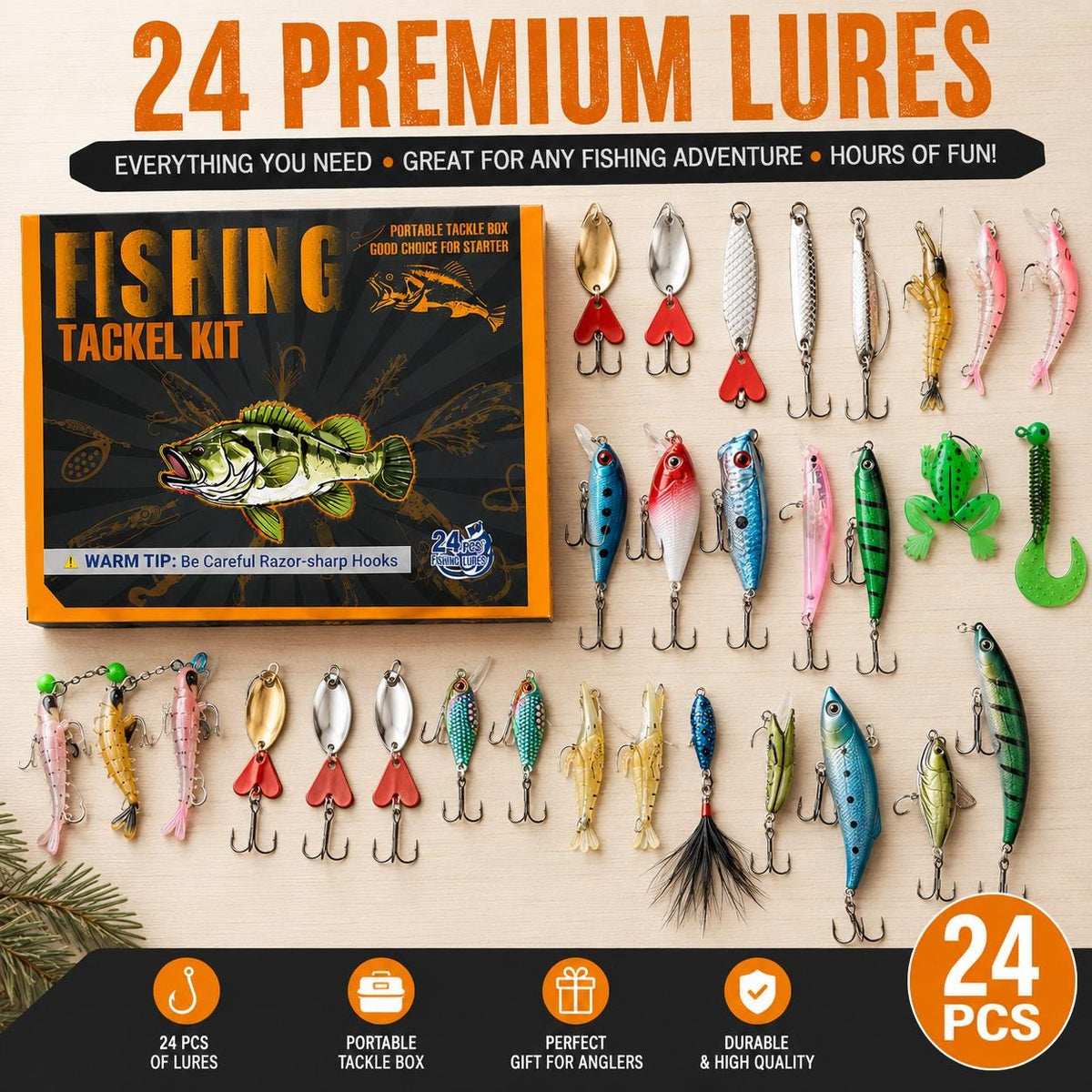 Fishing Advent Calendar 2026 – 24 Fishing Lures & Tackle – image 3