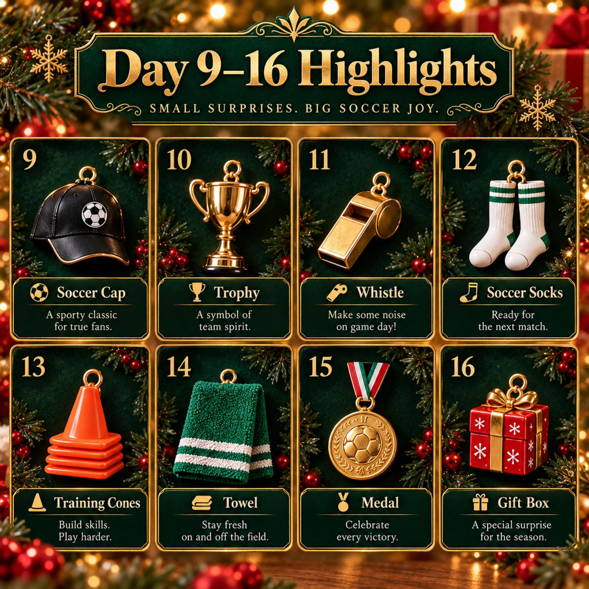 Football Advent Calendar 2026 – 24 Soccer Ornaments – image 4