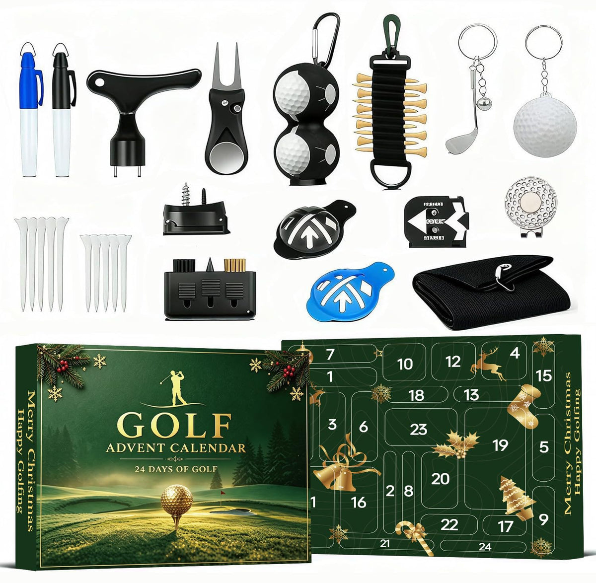 Golf Accessories Advent Calendar 2026 – 24 Gifts for Golfers