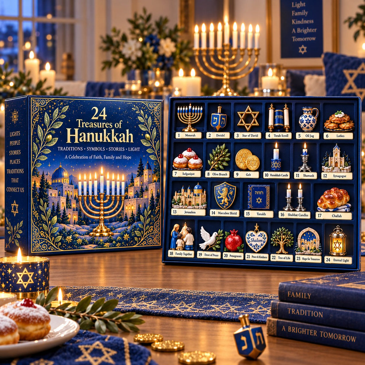 Hanukkah Countdown Calendar 2026 – 24 Drawers of Hanukkah Treasures – image 3