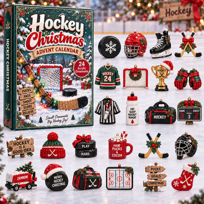 Ice Hockey Advent Calendar 2026 – 24 Hockey Ornaments