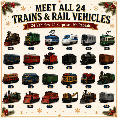 Mini Train Advent Calendar 2026 – 24 Rail Vehicle Models – image 2