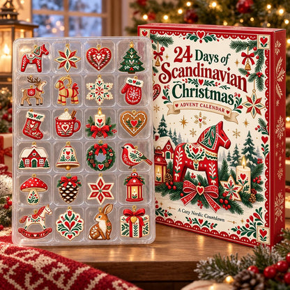 Scandinavian Advent Calendar 2026 – 24 Nordic Folk Ornaments