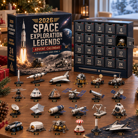 Space Advent Calendar 2026 – 24 Rocket & Astronaut Ornaments