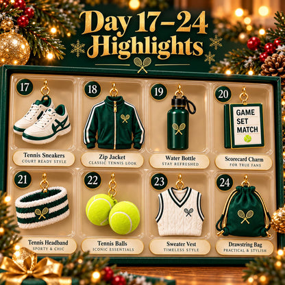 Tennis Advent Calendar 2026 – 24 Tennis Ornaments – image 4