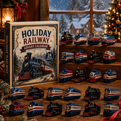Train Advent Calendar 2026 – 24 Classic Train Ornaments