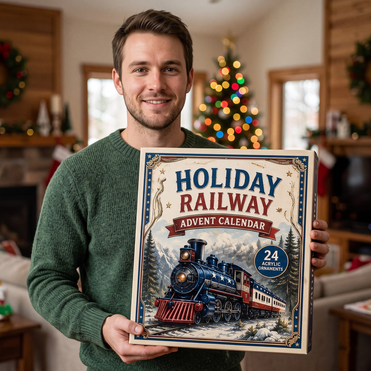 Train Advent Calendar 2026 – 24 Classic Train Ornaments – image 4